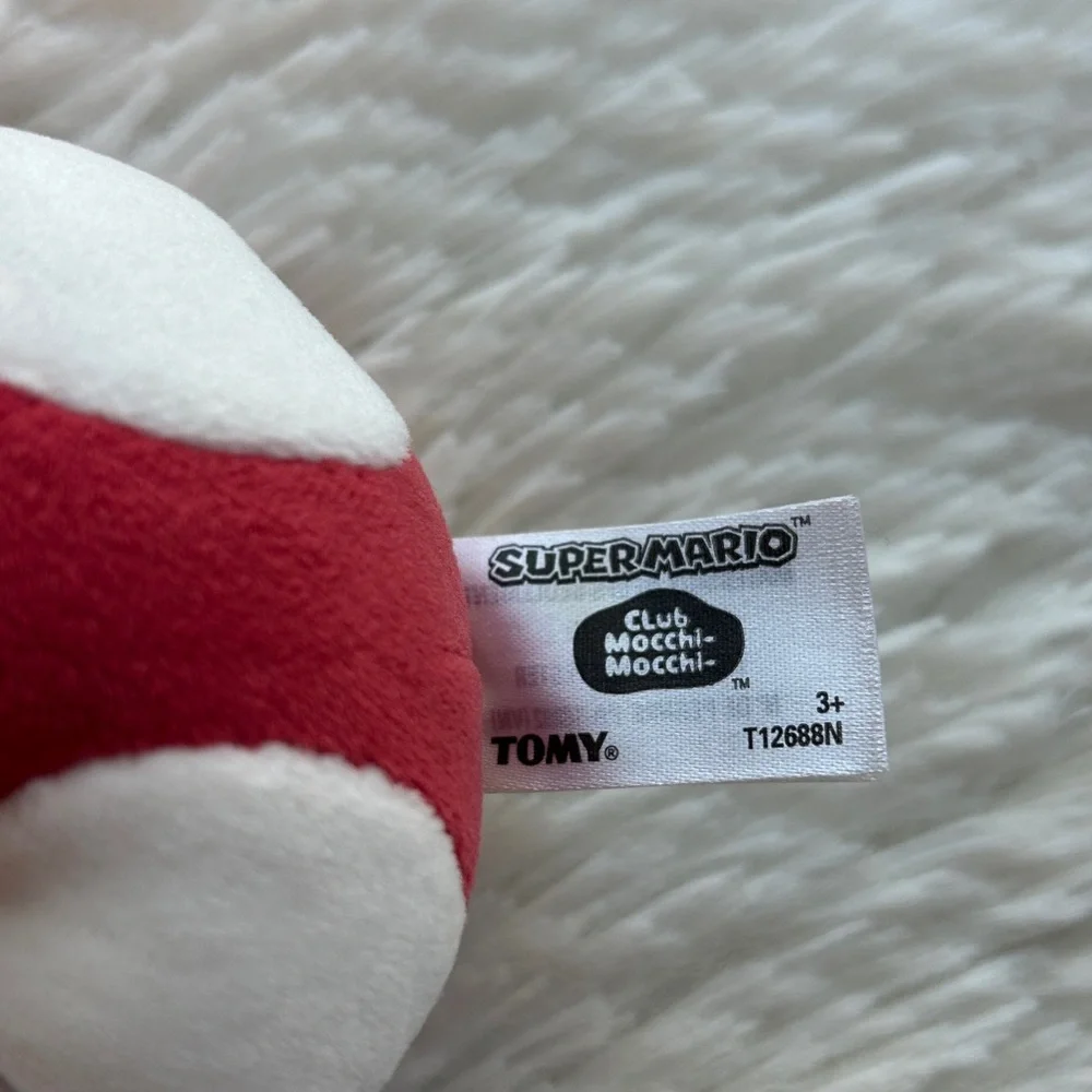 Mochi Mochi Super Mario Mushroom Plush Clip on Keychain New-Super Mushroom Small